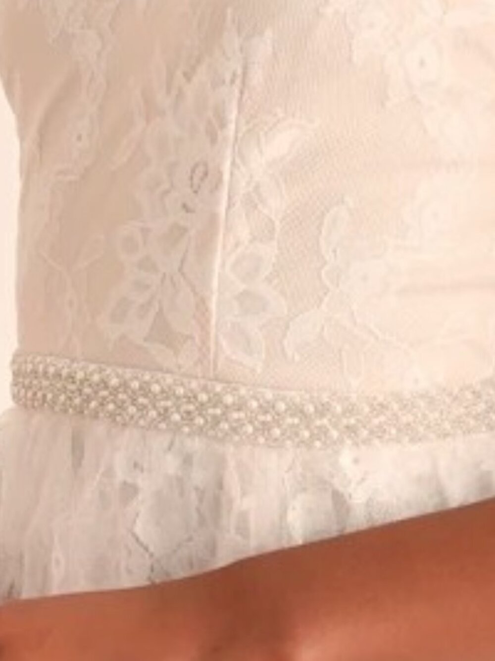 Lulus Sweet Love Ivory Lace Beaded Maxi Dress XS New NWT - Picture 8 of 8